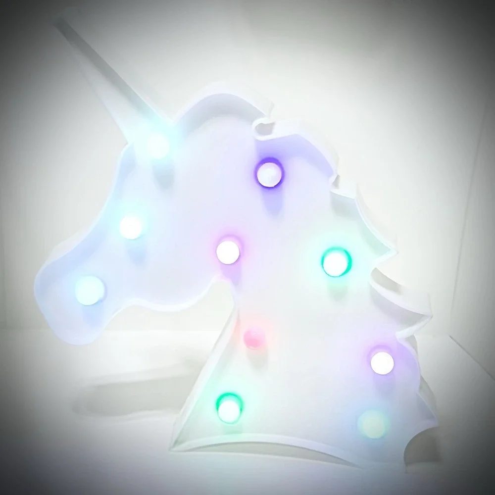 Unicorn Marquee Night Light Magic LED Lamp Color Changing Kid Party Or Any Party